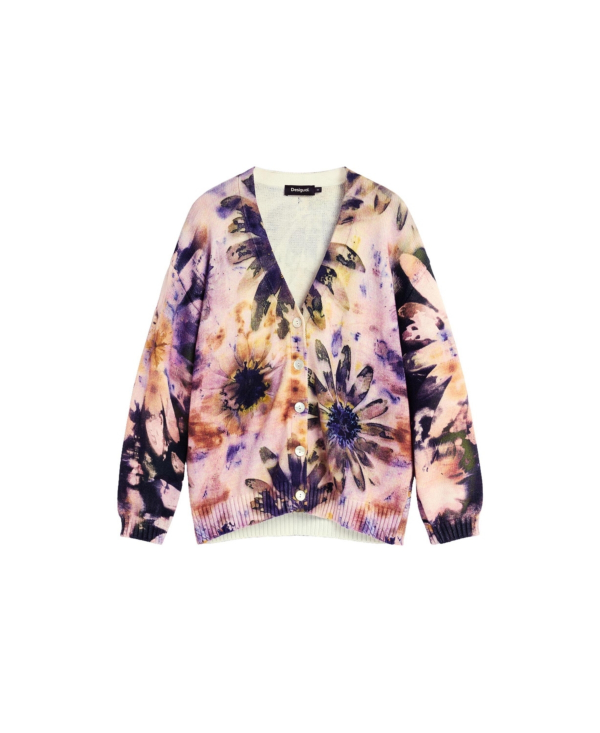 Desigual Women's Floral-Print V-Neck Cardigan
