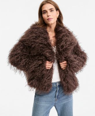 Women's Fringe Faux Fur Jacket