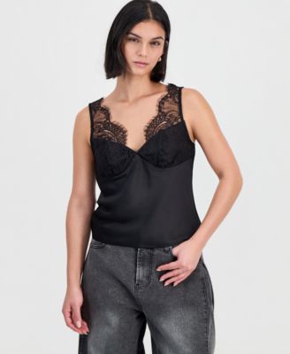 Women's V-Neck Lace-Trim Camisole