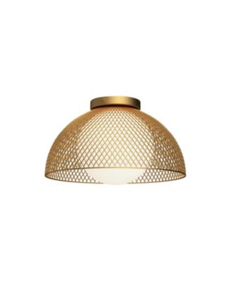 Haven 12-in Matte Glass 1 Light Flush Mount