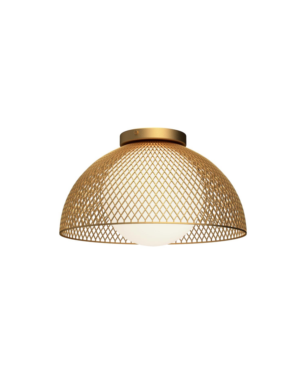 Alora Mood Haven 12-in Matte Glass 1 Light Flush Mount