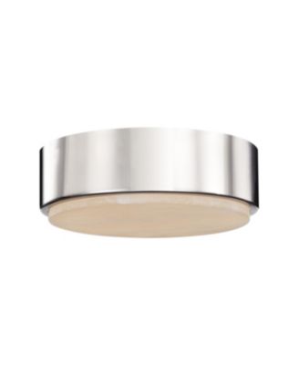 Blanco 8-in Alabaster Dimmable LED Flush Mount
