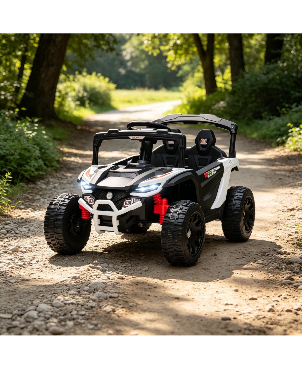 Sevorley 12V Kids Electric Utv Ride-On Truck with Parental Remote Control, Wheel Suspension and Led Lights, Ages 3-5