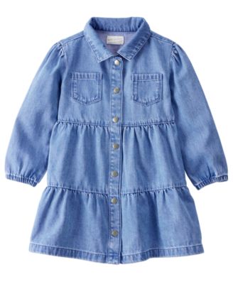 Little Planet Toddler Girls' 2T-5T Denim Dress 