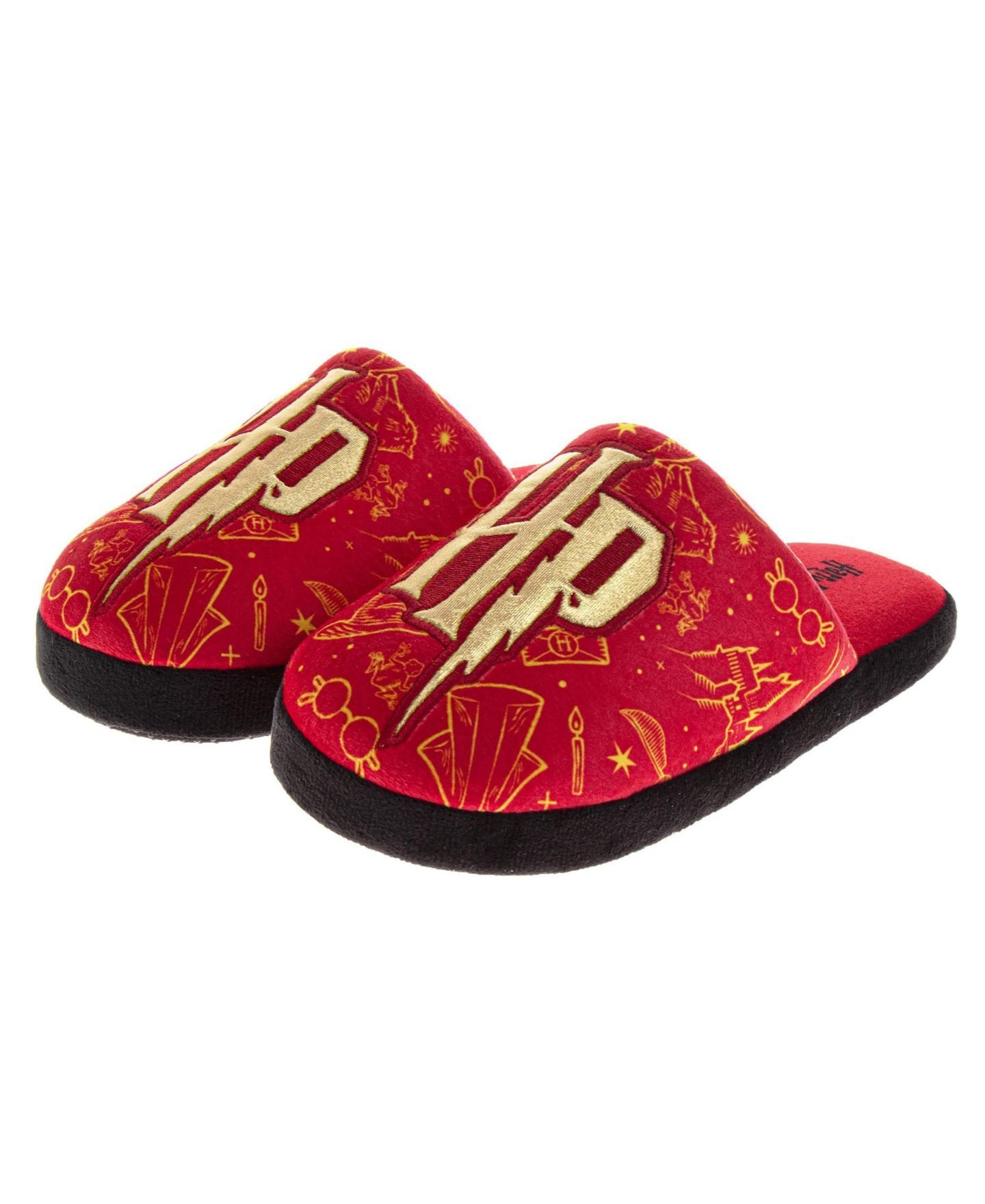 Тапочки Harry Potter Hogwarts Slippers Grip Wizarding World для мальчиков, цвет: Красный — фото 6