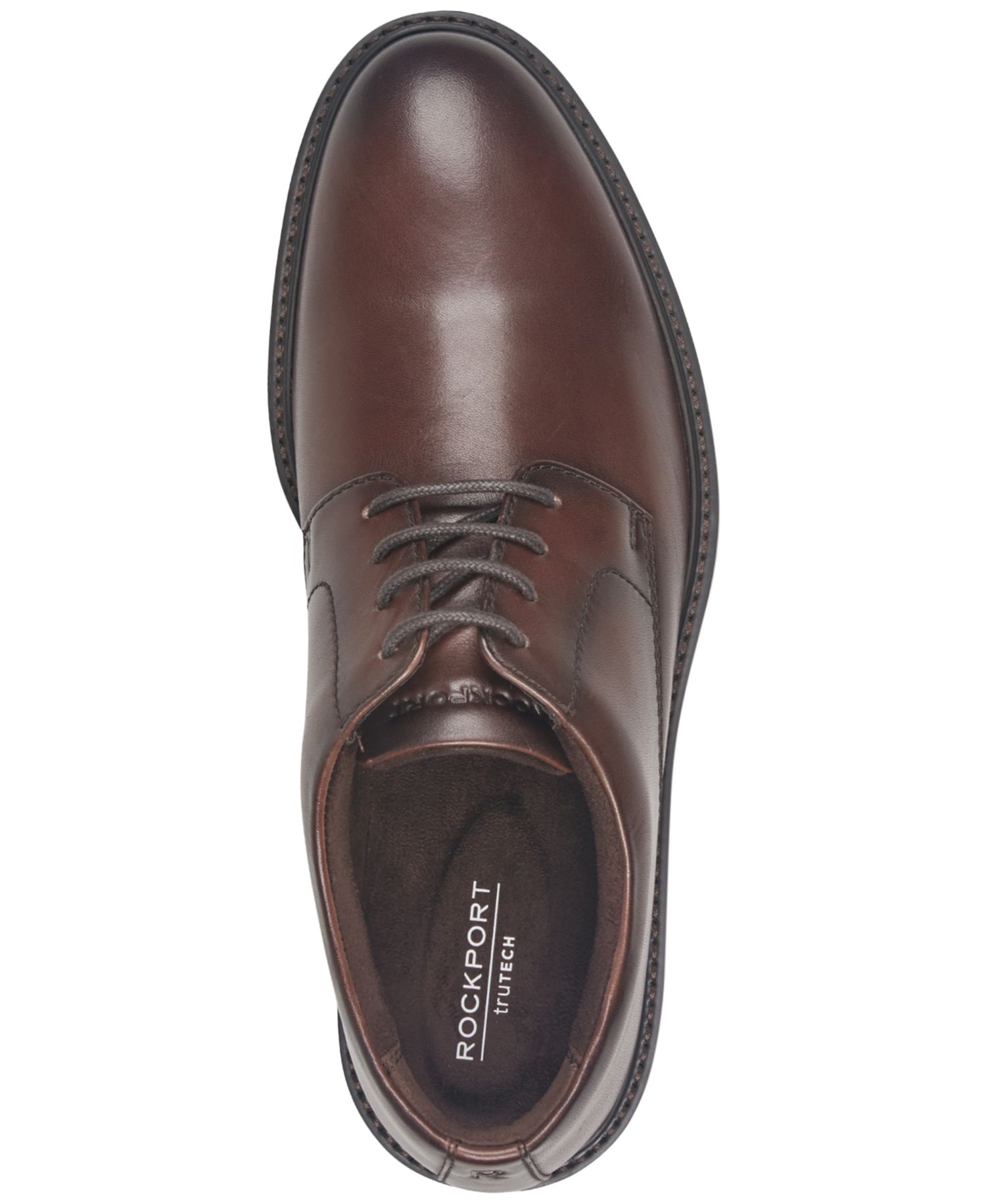 Men's Max Lace-Up Plain Toe Cushioned Insole Oxfords