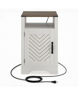 Farmhouse Charging Nightstand