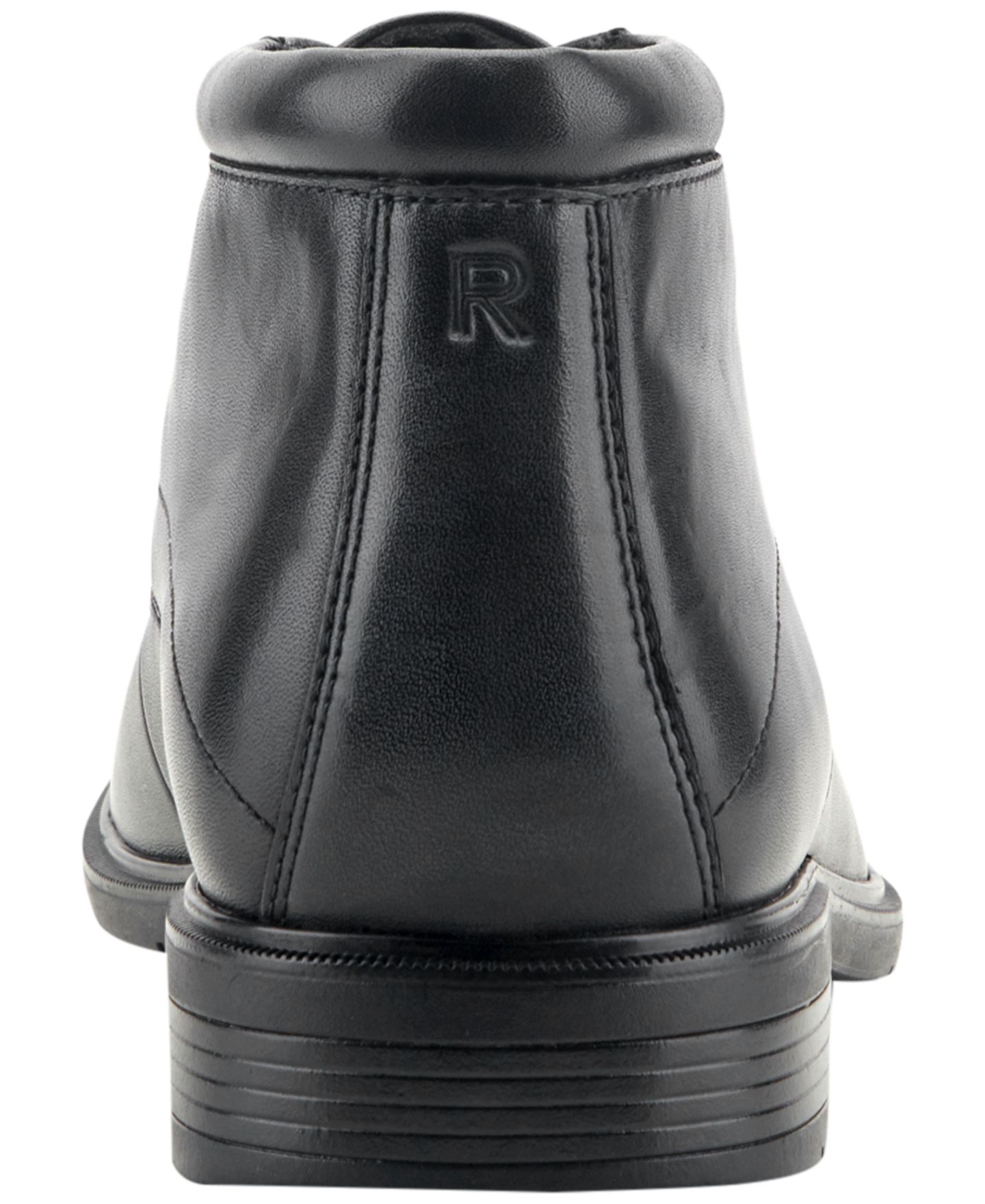 Мужские ботинки Rockport Oakes Waterproof Slip-Resistant Chukka, цвет: Чёрный кожаный — фото 5
