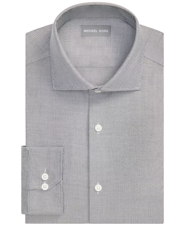 Men's Luxe Touch Micro Check Dress Shirt