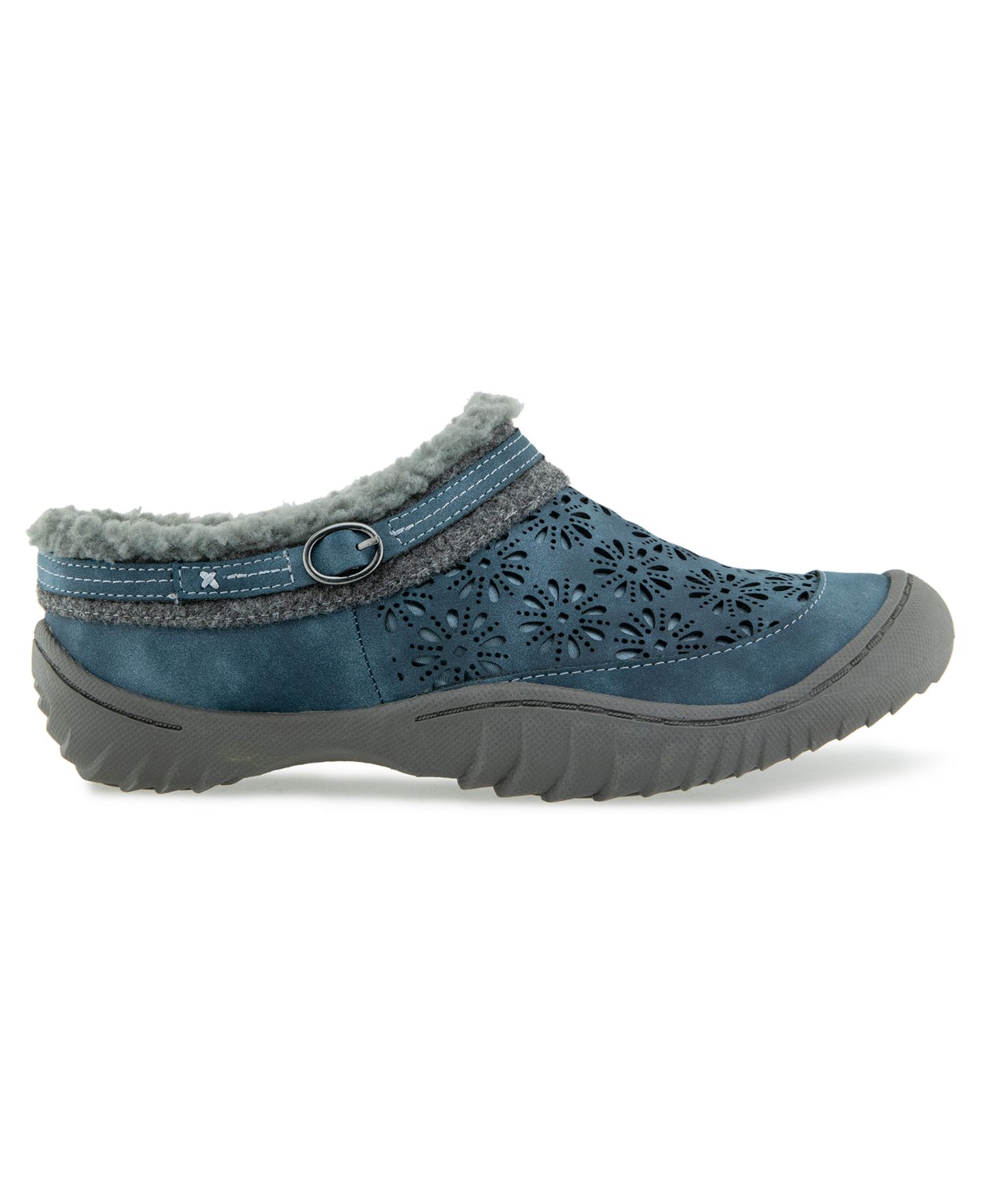 Женские сабо JBU Ginger Encore Casual Slip-On Mules, цвет: Джинсовый — фото 2