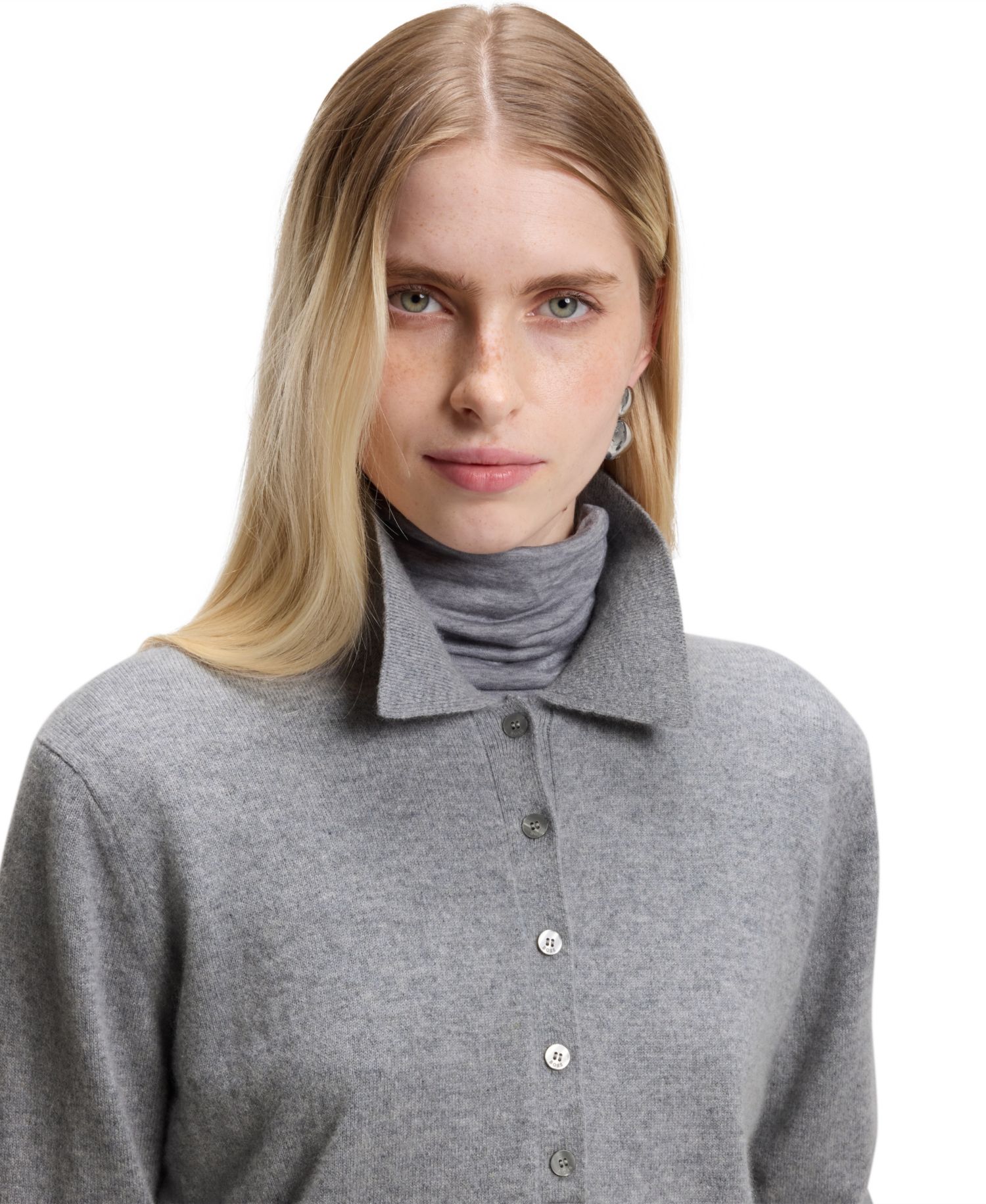 BOSS by Women's Falonsi Cashmere Polo Sweater