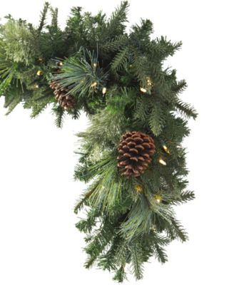 Mixed Evergreen Garland 6' LEDC BO