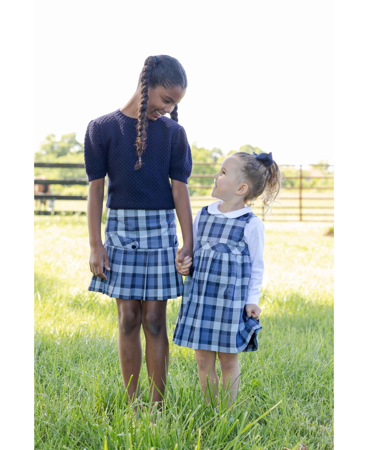 Florence Eiseman Little Girls (4-6X) Plaid Jumper with Pocket Dress