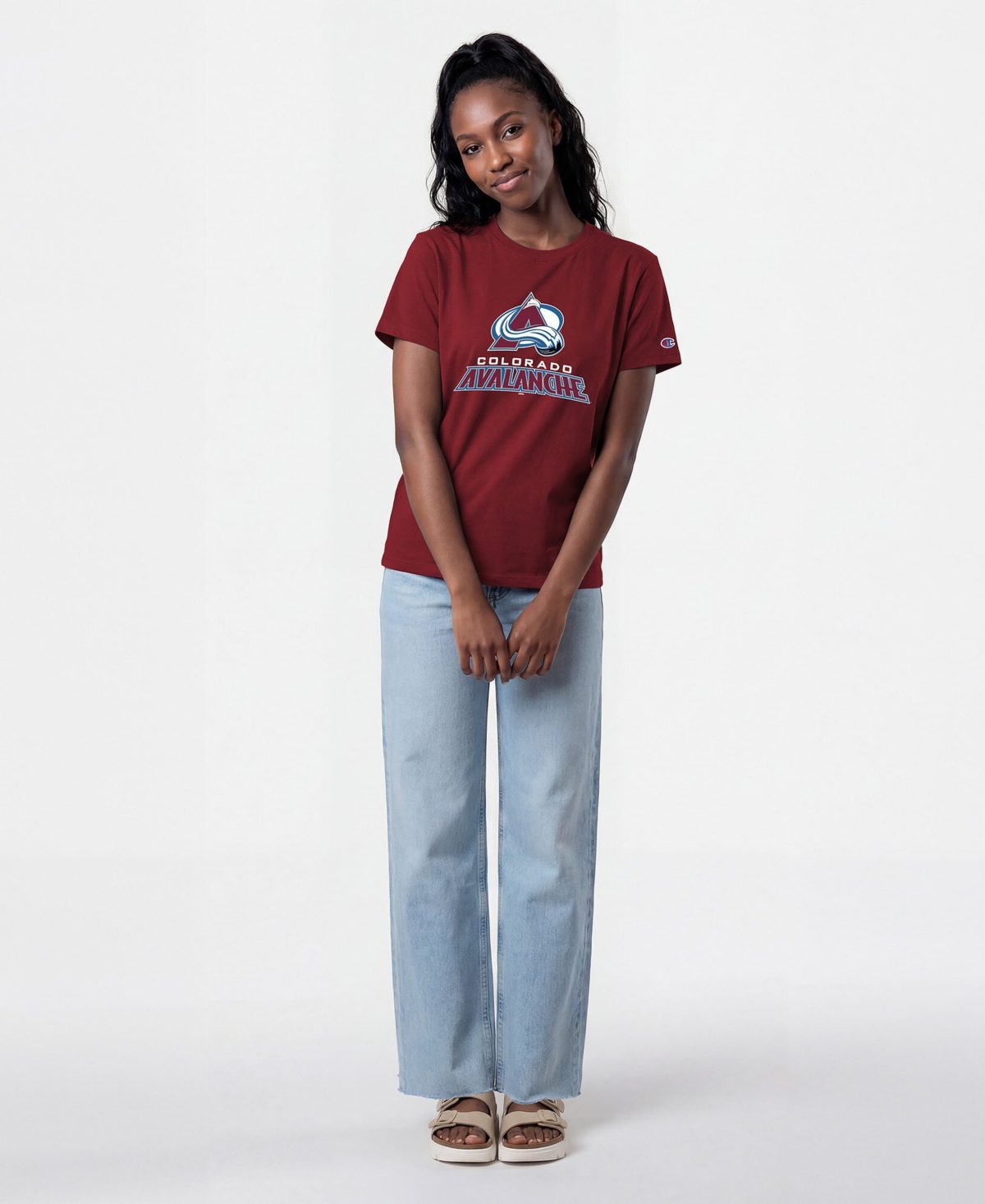 Champion Women's Colorado Avalanche Wordmark Lockup T-Shirt