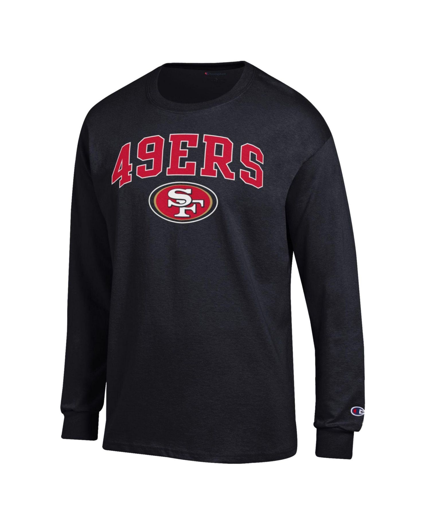 Men's Black San Francisco 49ers Arch Over Logo Long Sleeve T-Shirt