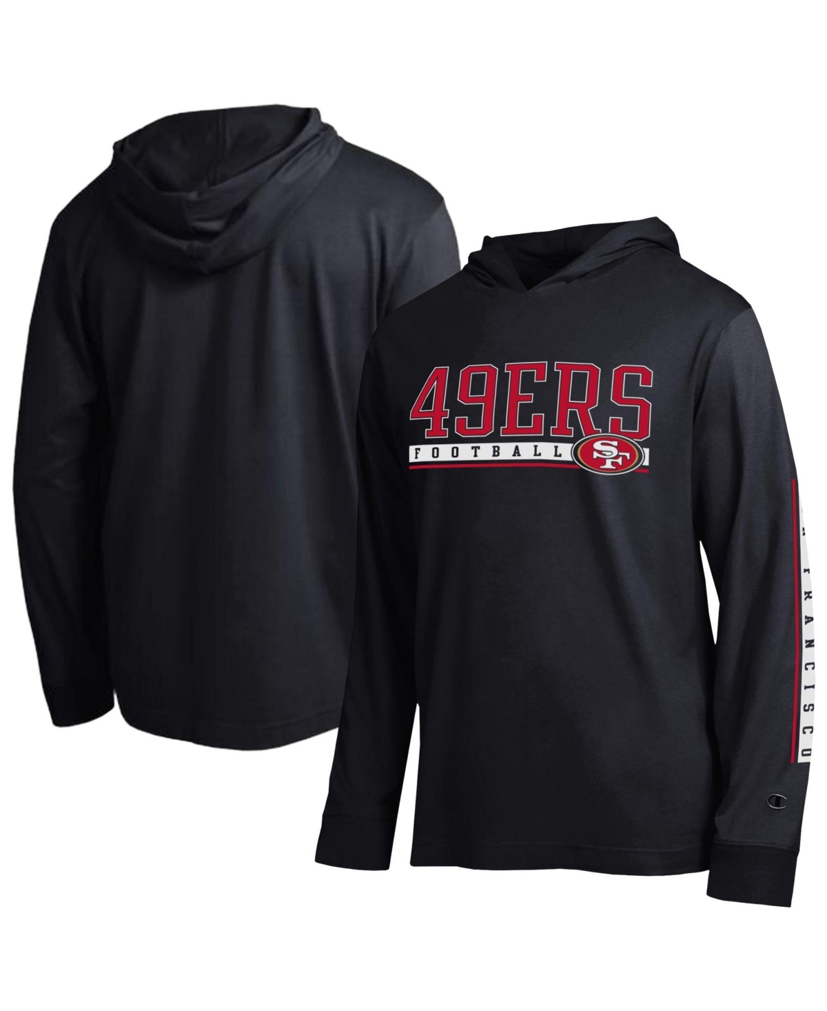 Champion Men's Black San Francisco 49ers All Star Hooded T-Shirt