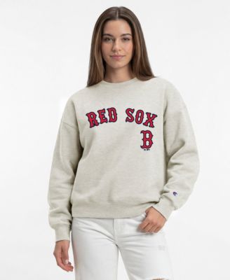 Women's Boston Red Sox Crewneck Screen-Print Sweatshirt