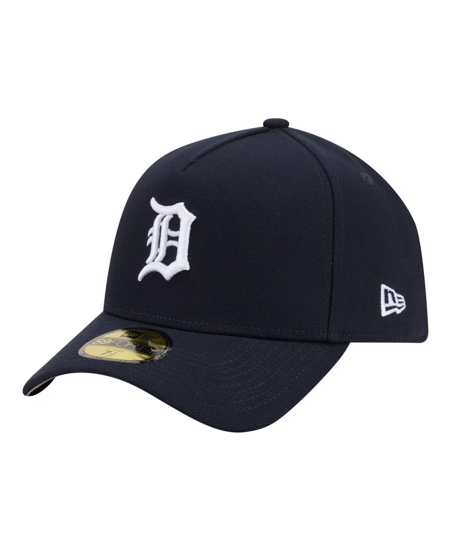 Мужская кепка New Era Navy Detroit Tigers A-Frame 59FORTY Fitted Hat — фото 7