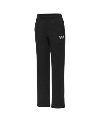 Women's Black Washington Commanders Brushed Carbon Victory Sweatpants