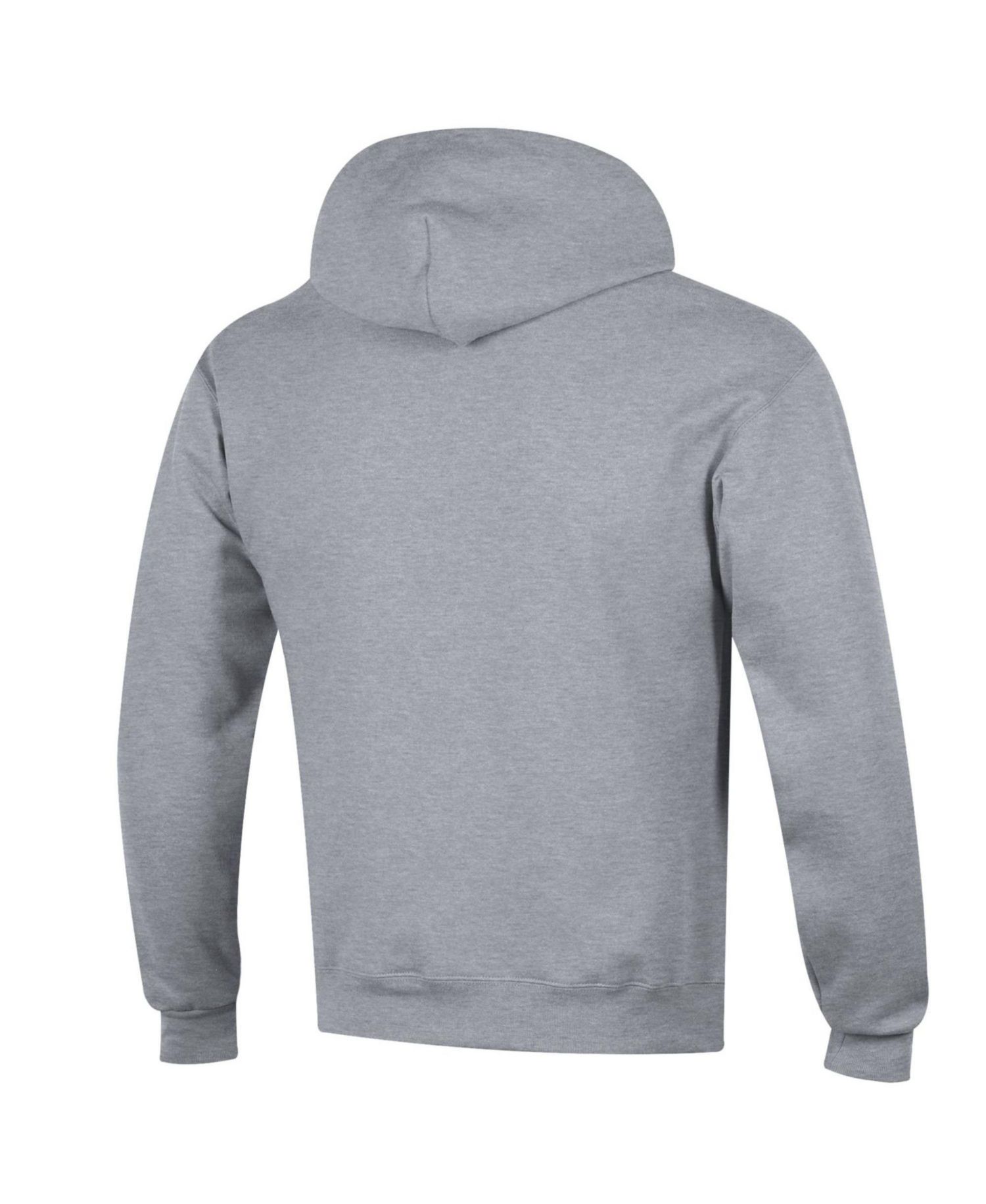 Men's Heather Gray Kansas Jayhawks Basic Arch Fleece Pullover Hoodie