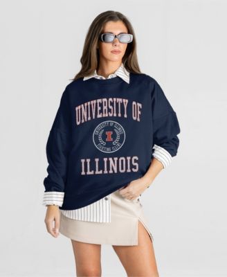 Women's Illinois Fighting Illini Prime Play Oversized Crewneck Graphic Sweatshirt