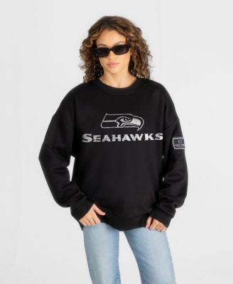 Women's Seattle Seahawks Bold Move Oversized Crewneck Sweatshirt