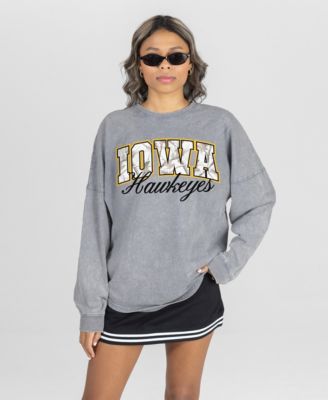Women's Iowa Hawkeyes Oversized Dropped-Shoulder Long-Sleeve T-Shirt