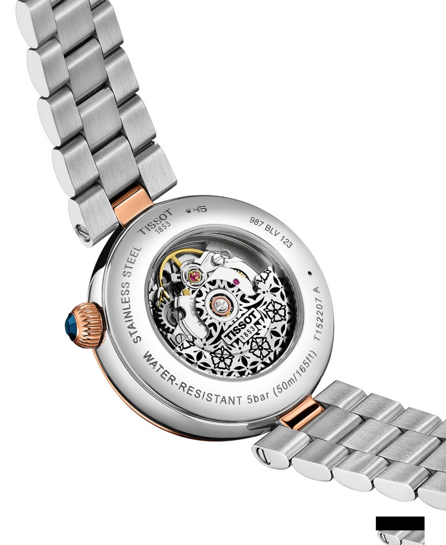 Женские часы Tissot Desir Automatic Two-Tone Stainless Steel Bracelet Watch 28mm — фото 5