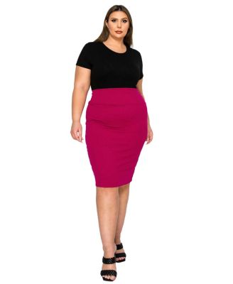Plus Size Molly Pencil Skirt