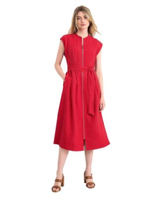 Women's Elvira Zip-Front Midi Dress