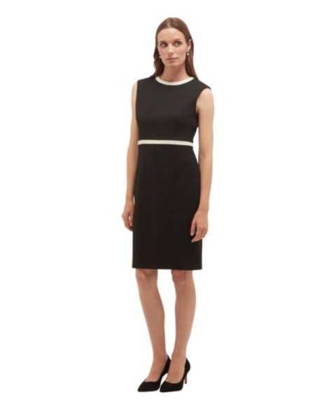 Женское платье Hobbs London Hartsfirth Wool Blend Knitted, цвет: Blackivory