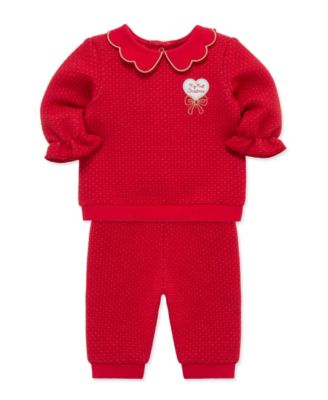 Baby Girls' My First Christmas Festive Top and Pants, 2-Piece Set