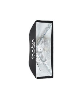 Umbrella-Style Strip-Shaped Softbox, 11.8" x 35.4", Compatible with Bowens Mount