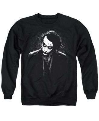 Men's Dark Knight Dark Joker Long-Sleeve Graphic Crewneck Sweatshirt
