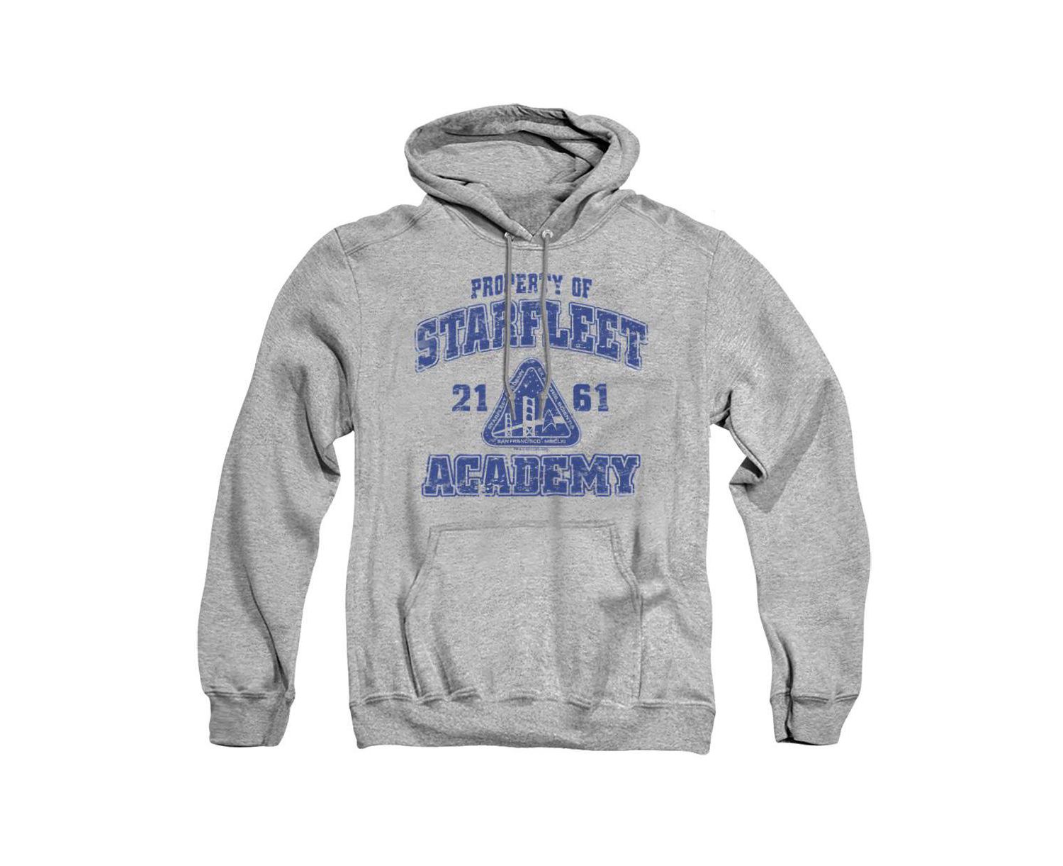 Men's Old School Graphic Long-Sleeve Kangaroo-Pocket Hoodie