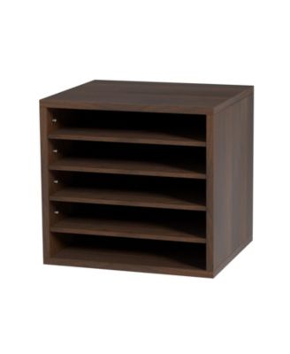5 Compartment Mail Sorter Organizer with Adjustable Shelves for Office, Classroom & Home