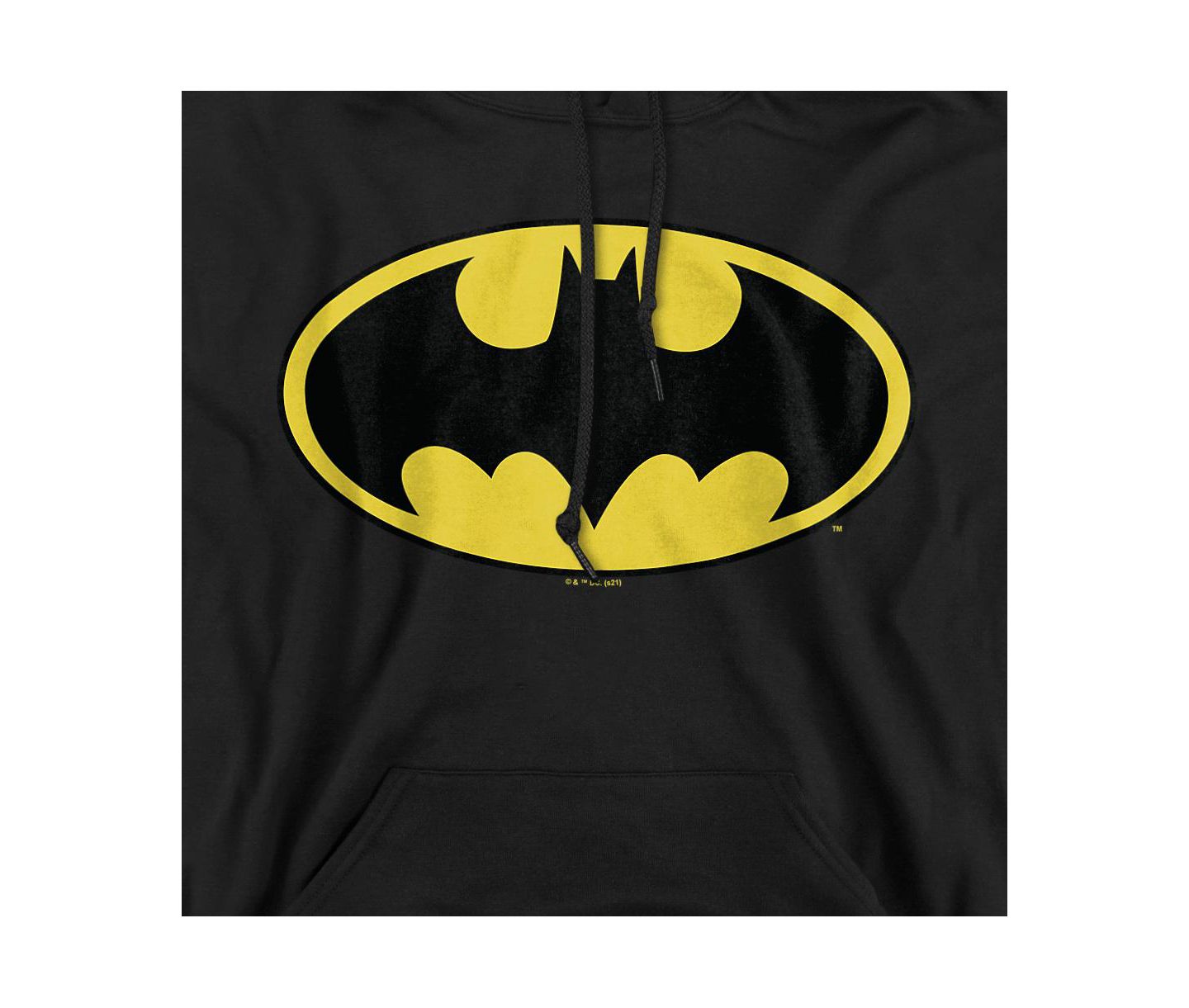 Мужское худи Batman Classic Logo Graphic Pullover, цвет: Чёрный — фото 2