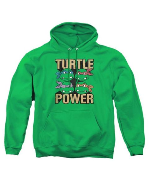 Мужское худи Teenage Mutant Ninja Turtles Turtle Power с принтом, цвет: Зелёный