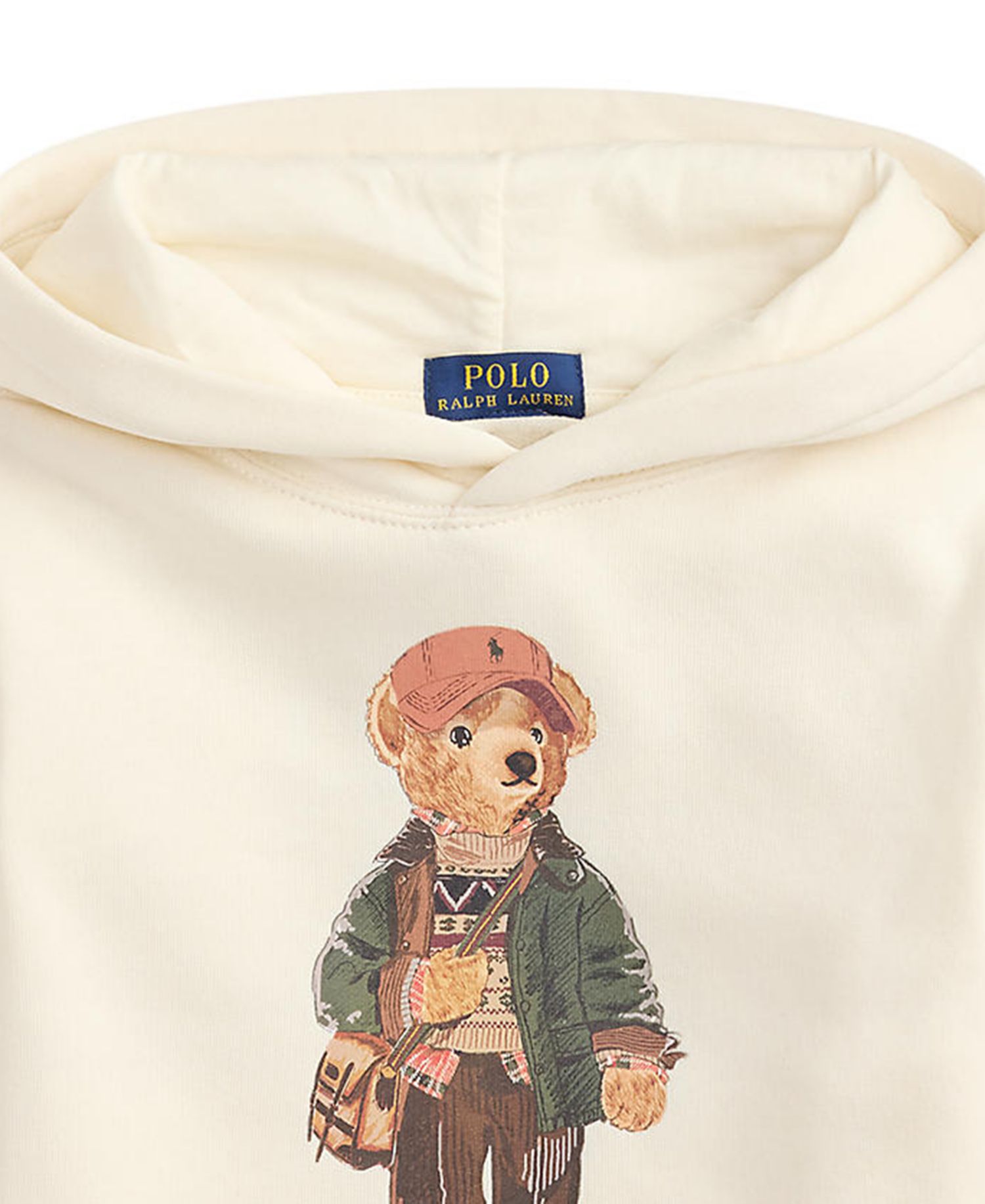 Boys' 2T-7 Polo Bear Fleece Hooded Sweatshirt