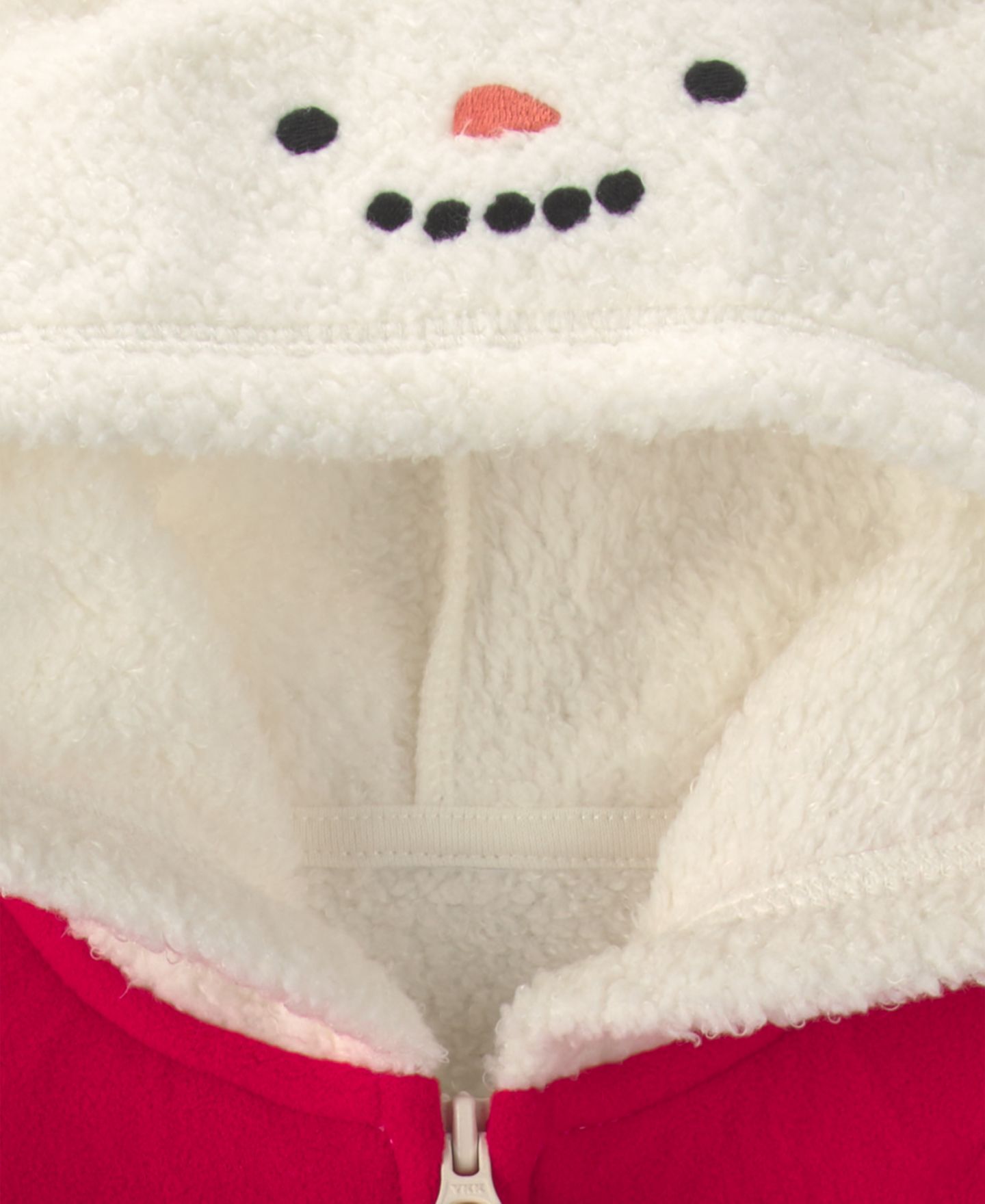 Комбинезон Carter's Snowman Fleece Jumpsuit для малышей, цвет: Кремовый — фото 3