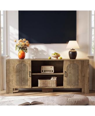 70.8" Long TV Stand, Wood Large Entertainment Center