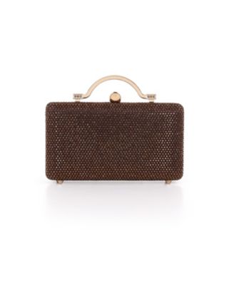 Woman's Jude Crystal Minaudiere with Outer Pocket