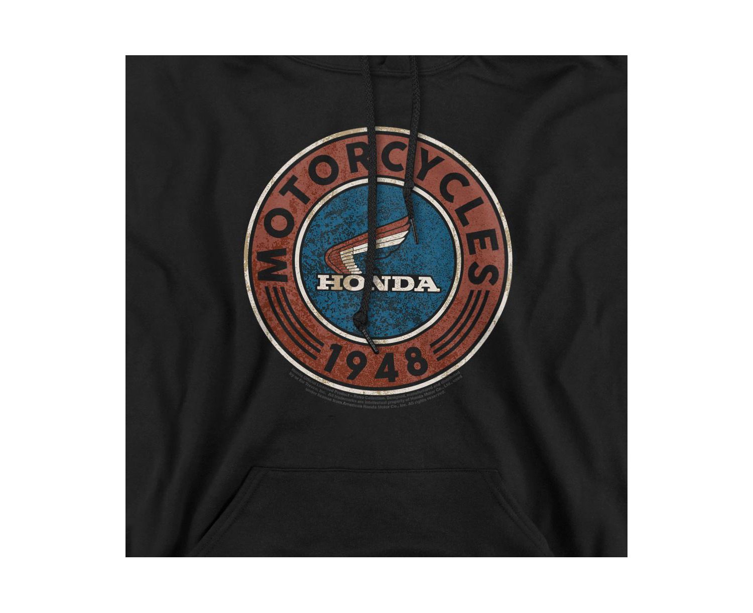 Men's Big & Tall Motorcycle Pull-Over Graphic Hoodie