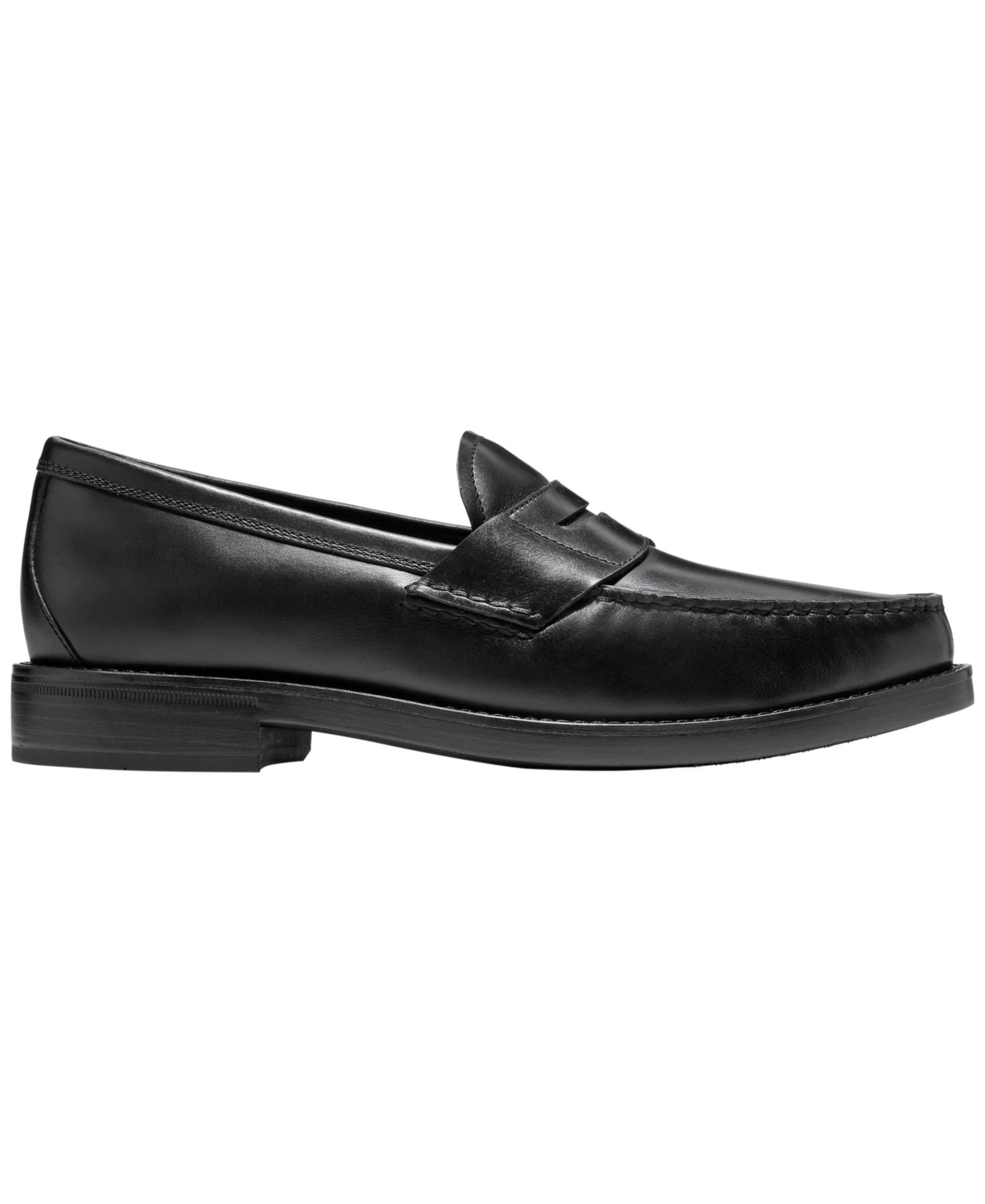 Мужские кожаные лоферы Cole Haan Pinch Penny Flexcraft с круглым носком, цвет: Чёрный — фото 2
