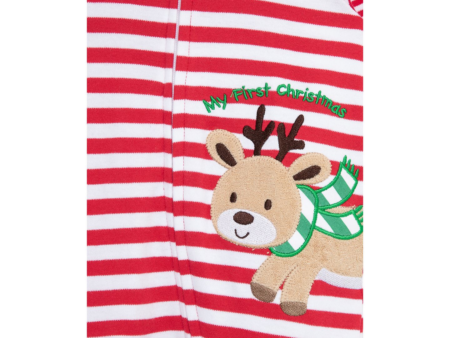 Комбинезон Little Me Reindeer Stripe Footed Coveralls для мальчиков-малышей, цвет: Красный — фото 4