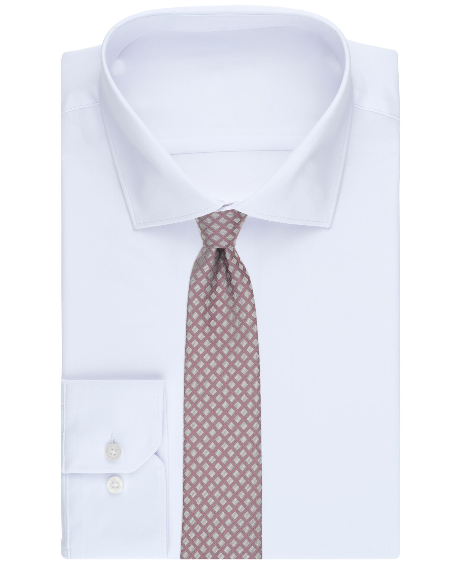 Men's Binguey Grid Pattern Slim Tie