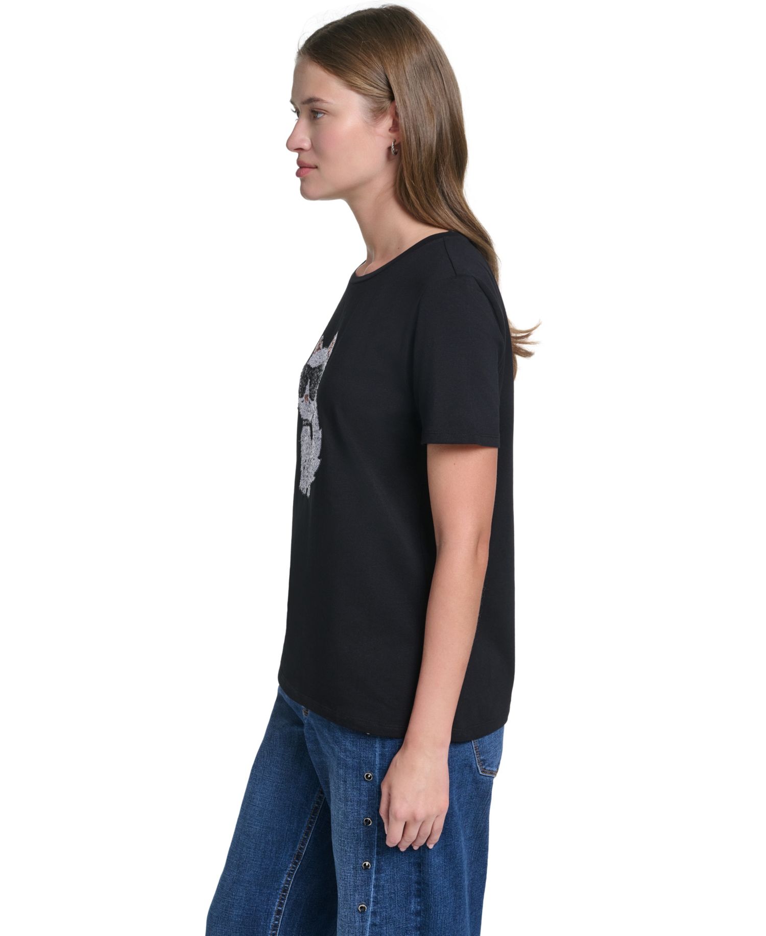 Women's Sequin Choupette Crewneck T-Shirt