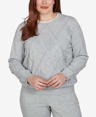 Petite Embroidered Long-Sleeve Pullover