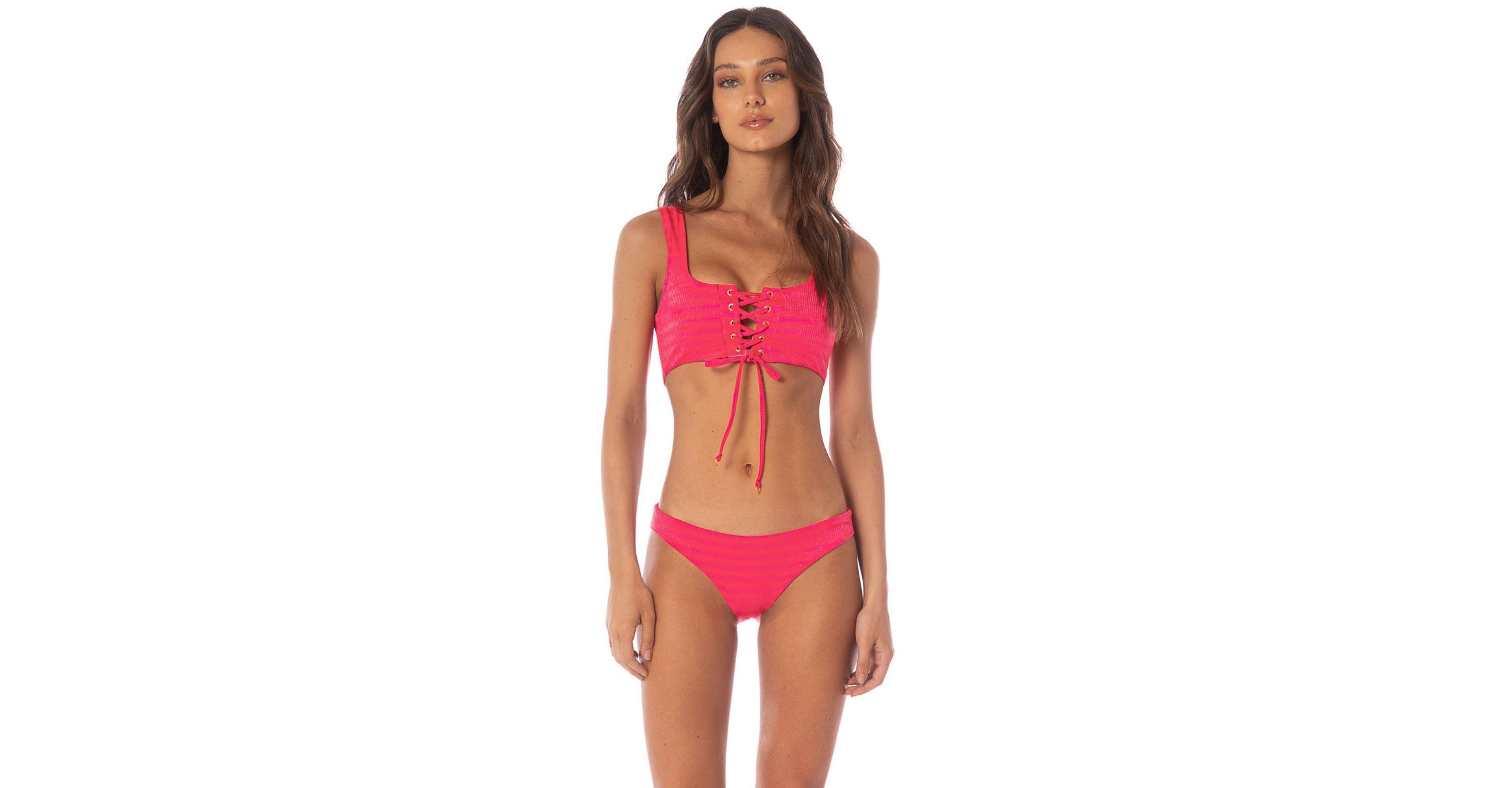 Maaji Women's Lightpink Flowerbed Dazzle Bikini Top
