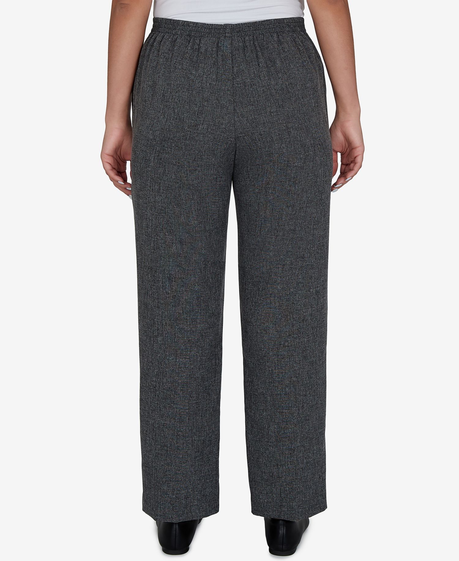 Women's Pull-On Elastic Waist Straight Pants